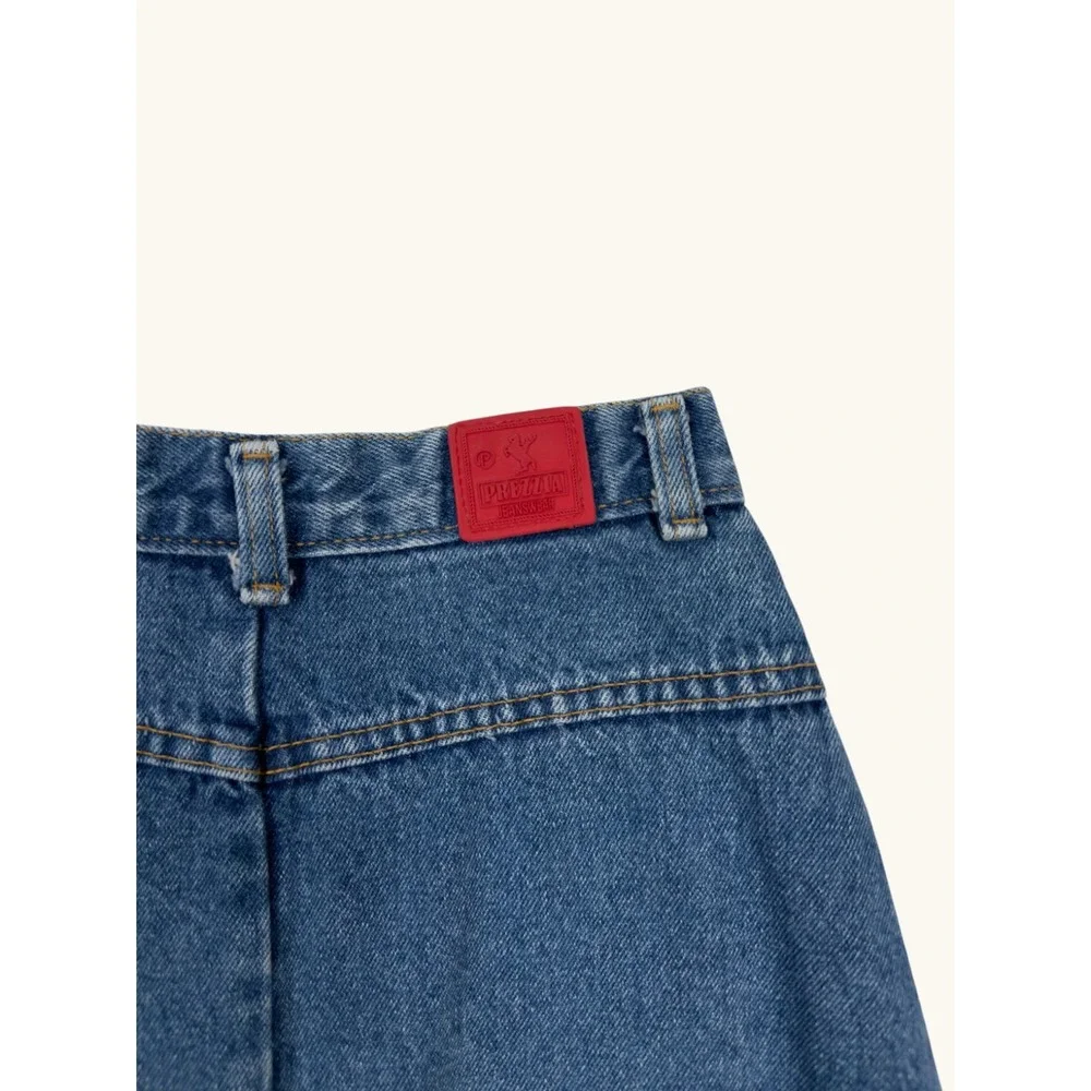 Prezzia Sportwear Internazionale Denim Mini Skirt Medium Wash Vintage Size 7